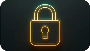 Graphic symbolizing security in trading